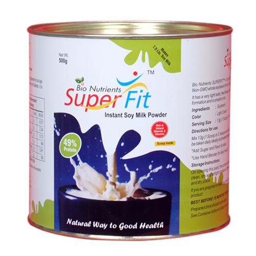 Super Fit Instant Soy Milk Powder 500gm Tin Pack