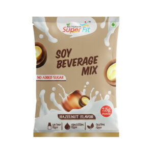 Soy Beverage Mix: Single Serve Sachet (Pack of 7) Flavor: Hazelnut No added Sugar