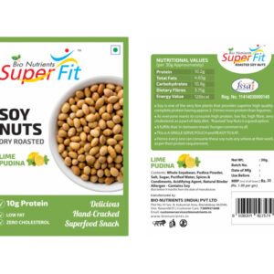 Soy Nuts: Single Serve Sachet (Pack of 5) Flavor: Lime Pudhina